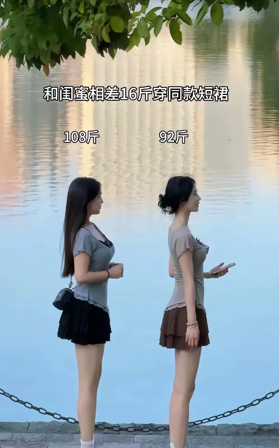 同样的身高，不同的体重！哪个的体重更胜一筹！