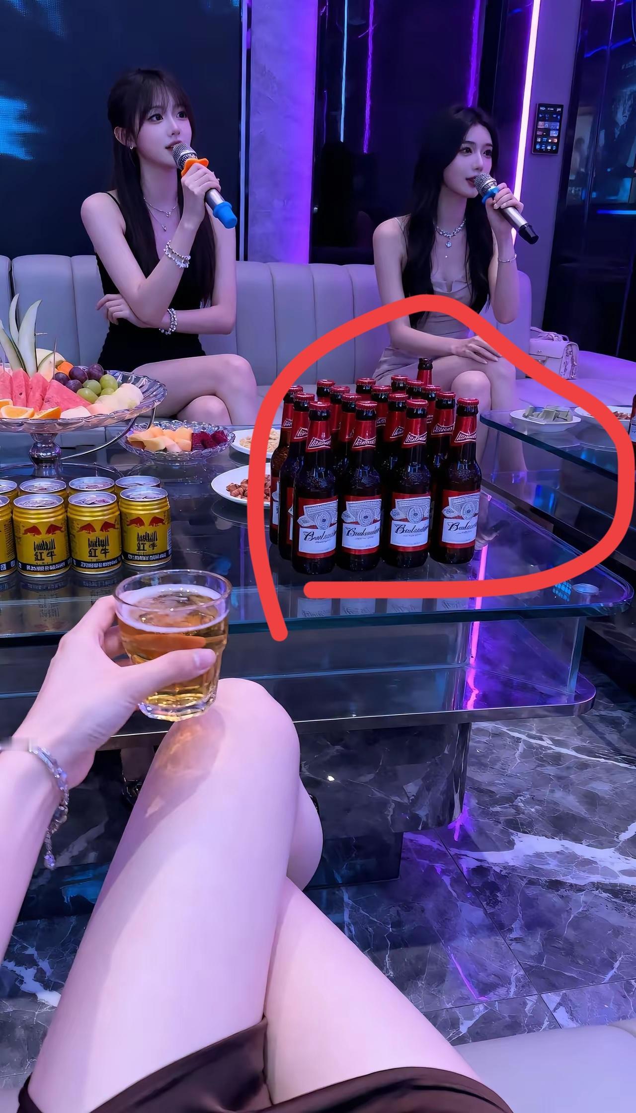 来KTV喝这个牌子的酒的人，是什么级别的家庭