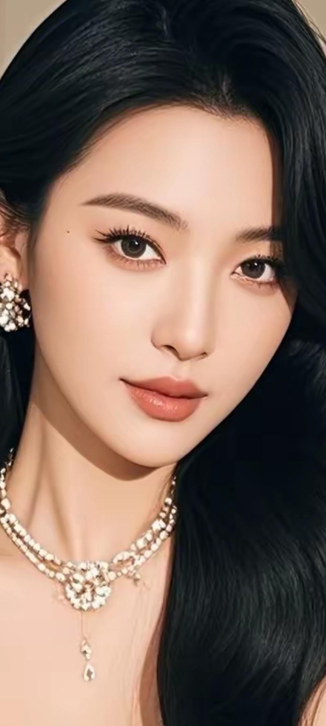 优雅黑发，闪耀珠宝，尽显高贵气质！💎✨