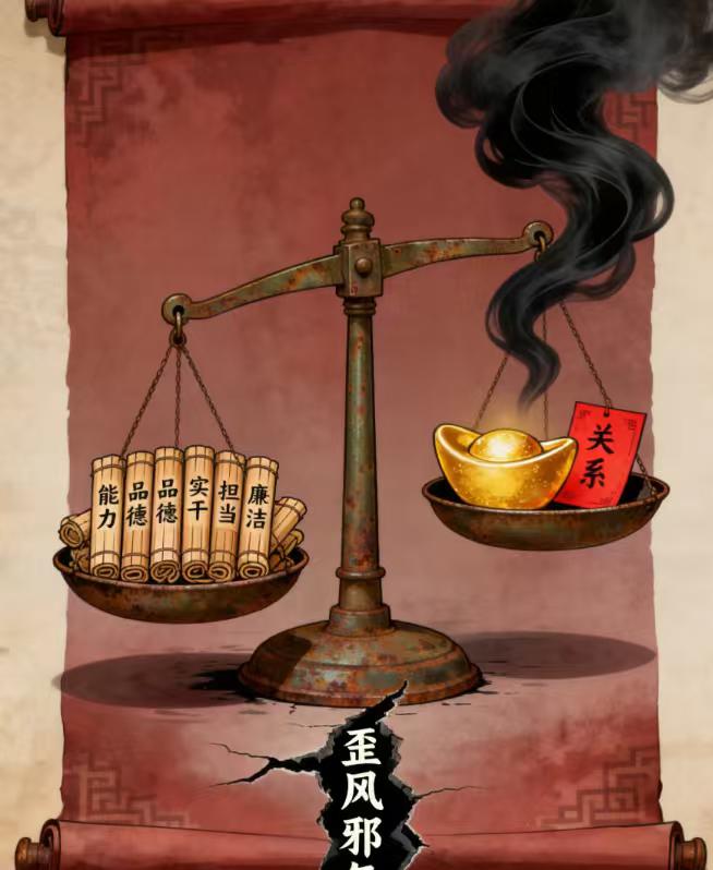 一段特别实在的话：“在单位，风气变坏，往往先从选人用人的地方烂起。有