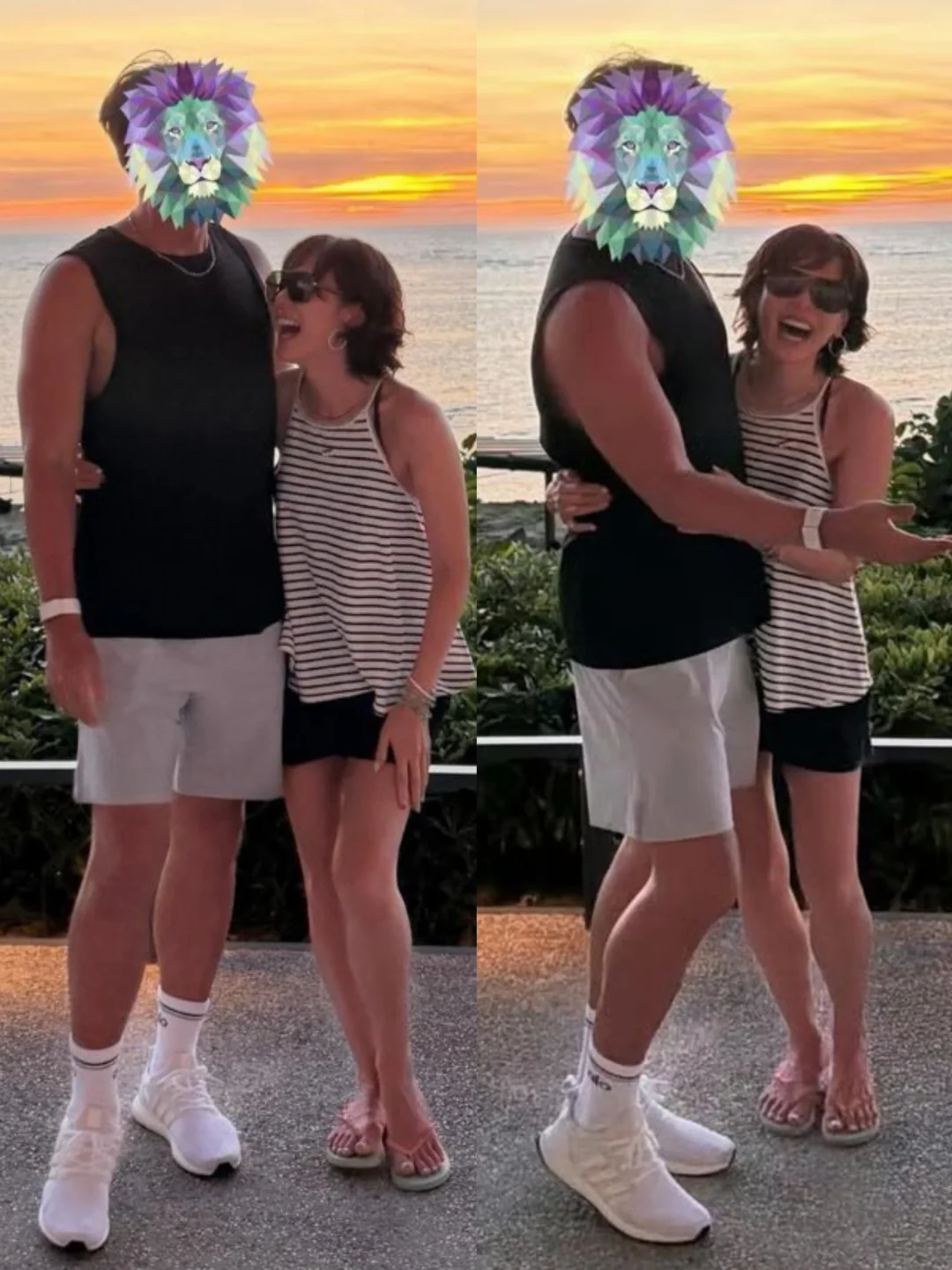 玄彬孙艺珍海边同框！夫妻俩这体型差真绝了！