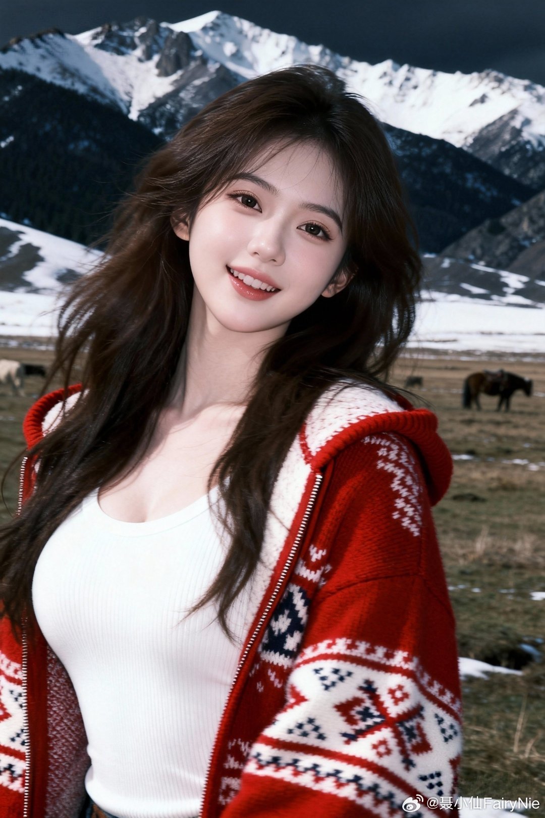 谁懂啊，雪山下的白月光氛围感拉满🏔️有谁知道我现在在哪里吗？😇😇😇行摄漫