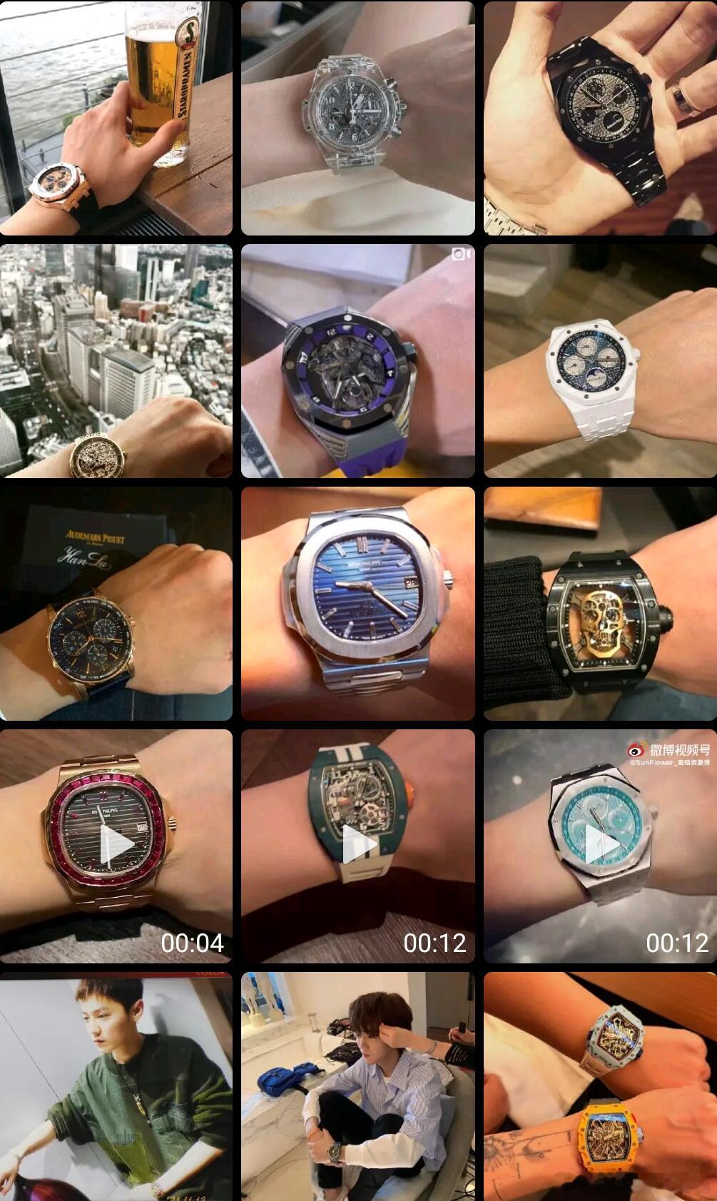 鹿晗的手表帝国他家的表柜多大啊，不会真就一屋专门放表吧​​​