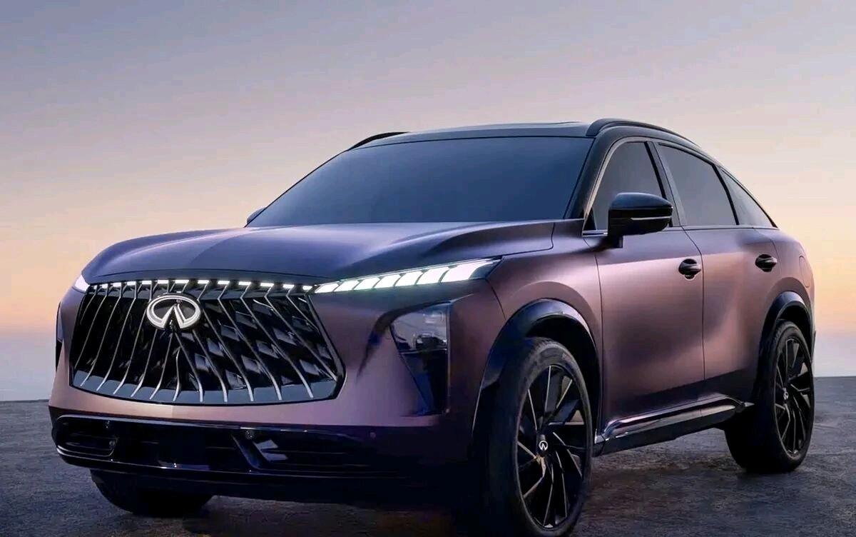 英菲尼迪QX65预计在3月26日首发亮相独特渐变车漆外观，预计跟概念车差不多