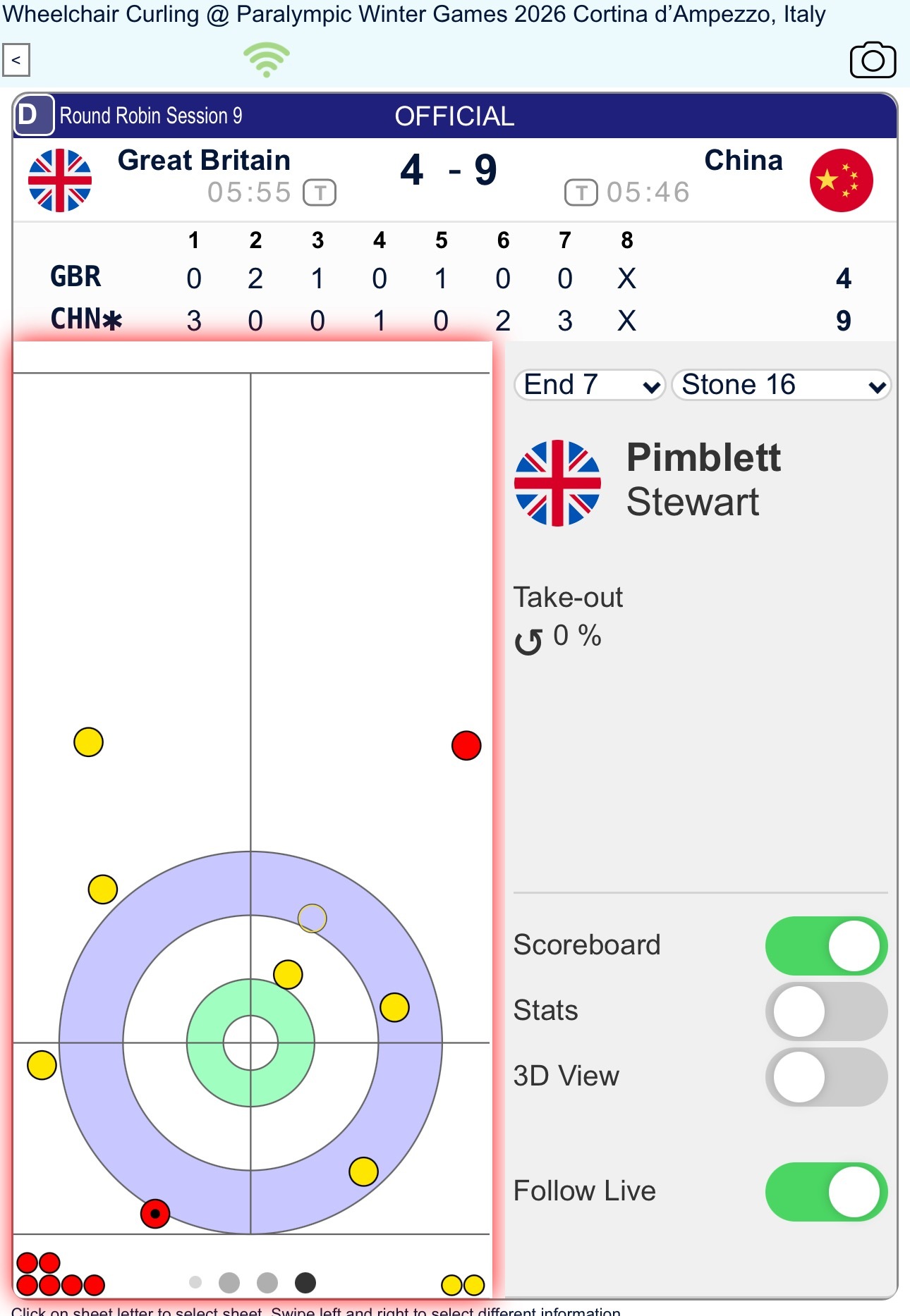 【奥运冰壶】轮椅混团我们就这样水灵灵拿下英国，大概率锁定四强一席