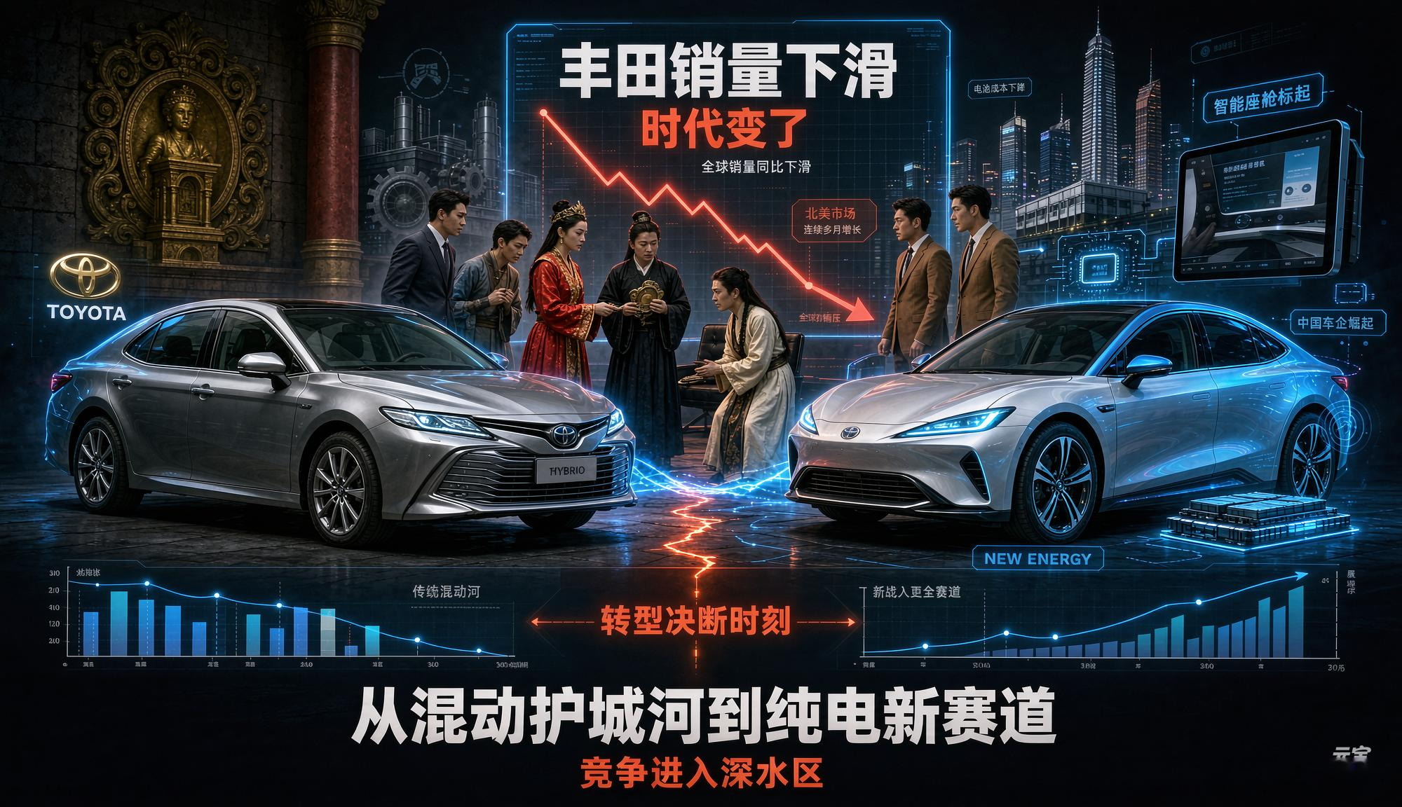 【丰田8月全球销量又跌了！这次不是缺芯片，是时代变了】刚看到一条数据，说实话我愣了几秒。丰田8月份全