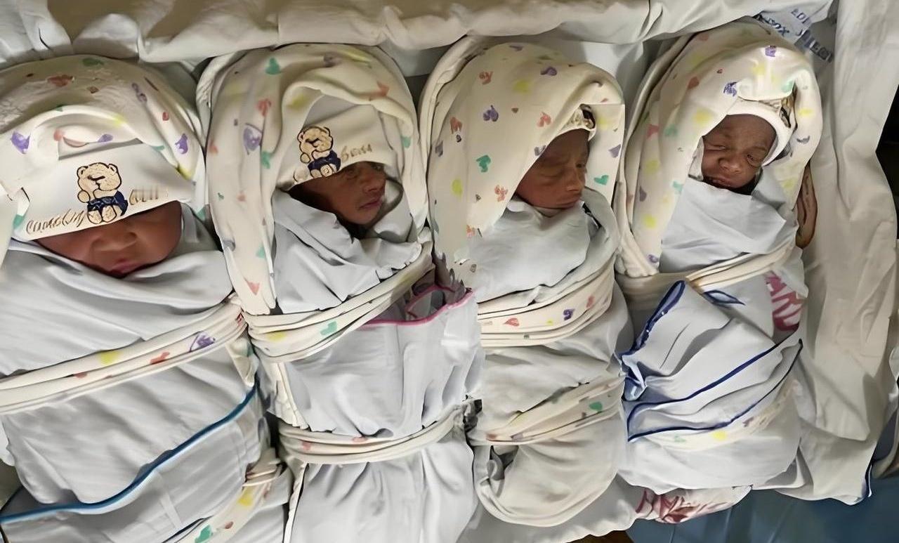 结婚三年肚子没动静，一怀直接搞出个“四响炮”！剖腹产那天全家在门外腿都软了，就怕