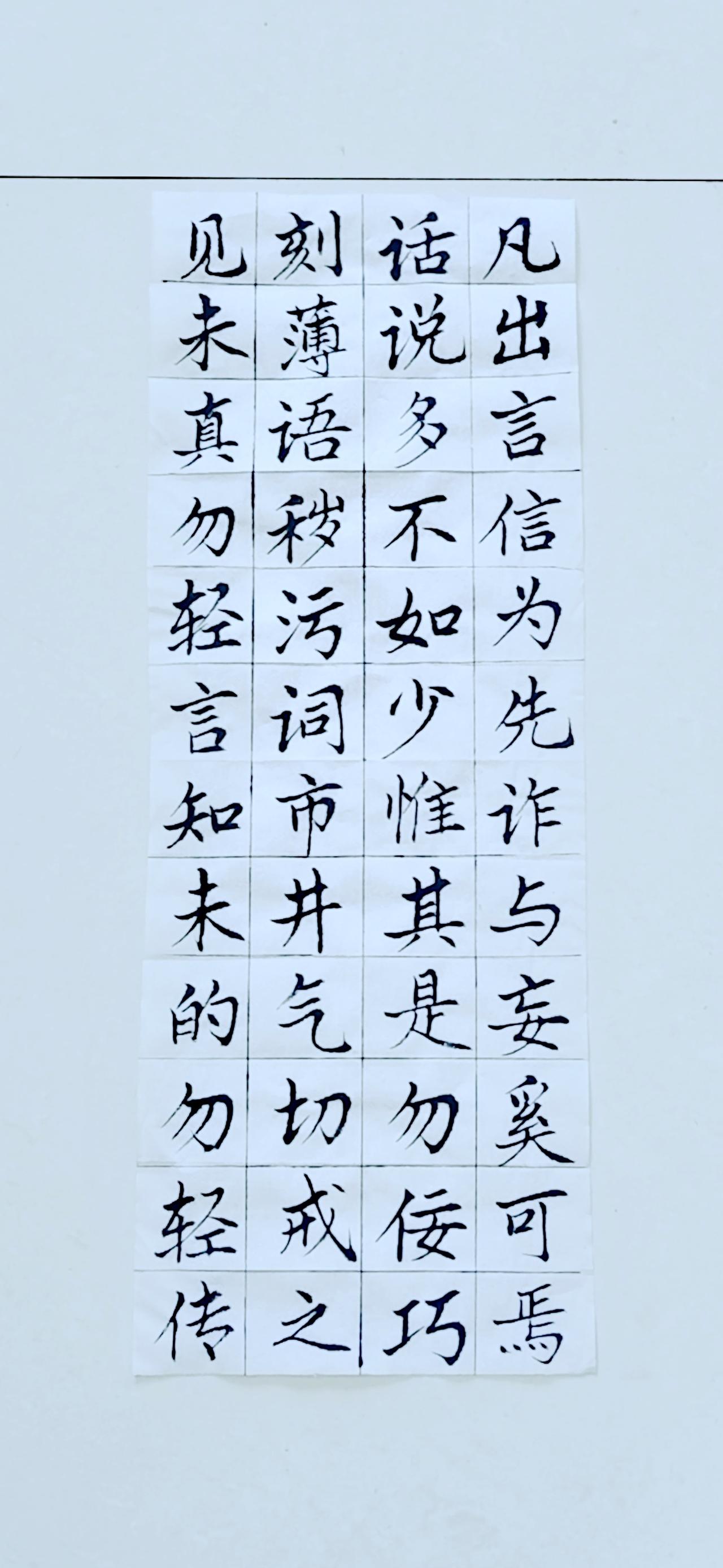 第三十五天《弟子规》（12）楷书练习！