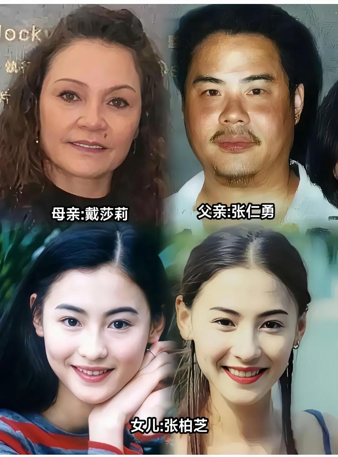 张柏芝中了基因彩票，没随爸爸，没随妈妈，长相取了两人的优势，龙凤胎弟弟和她则相反