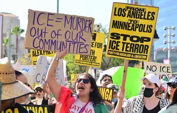 北美懦夫这是要起来了？全美爆发抗议活动，已经得到了46个州的呼应，更有外网博士