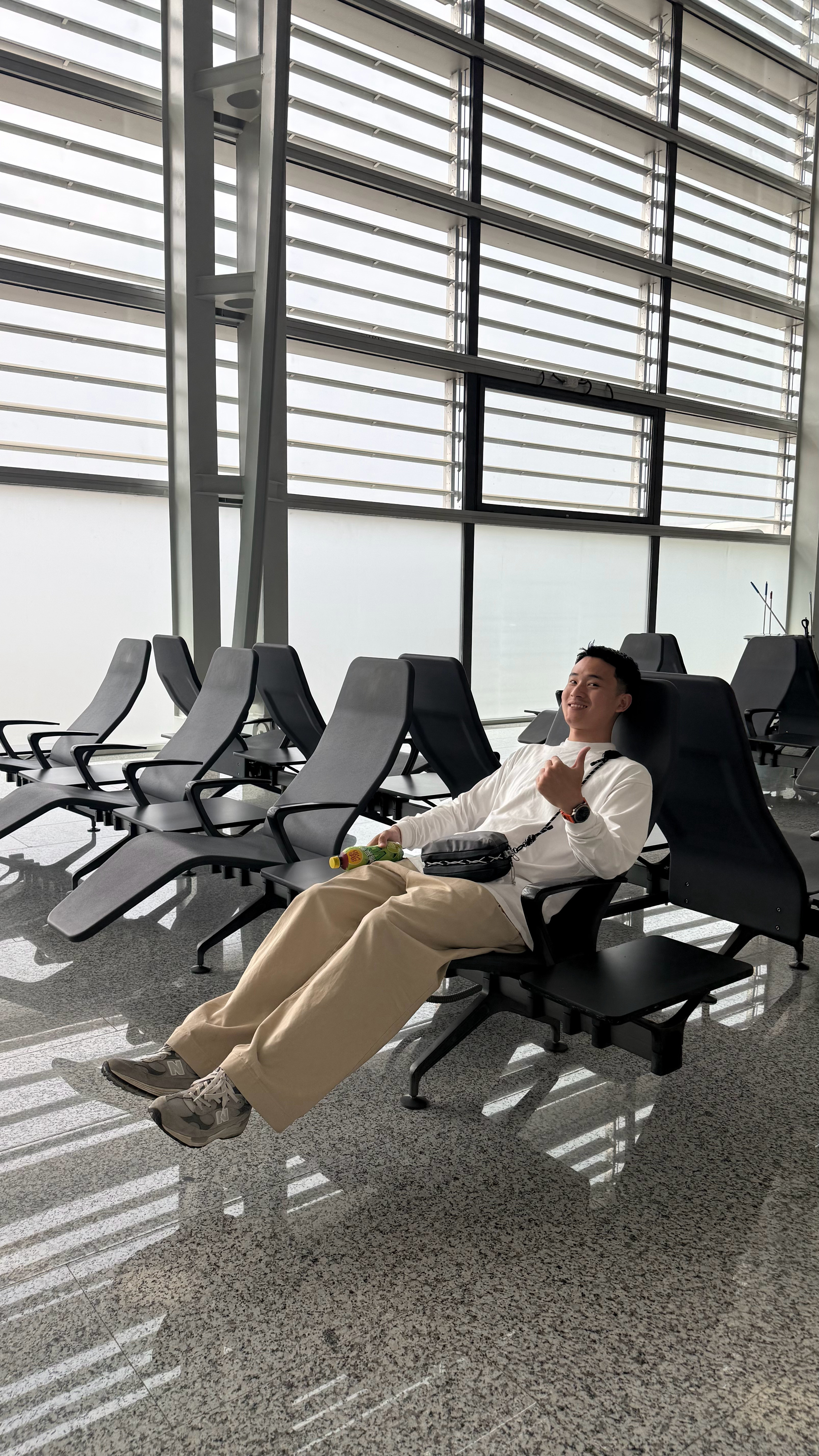 白云机场登机口还有零重力座椅