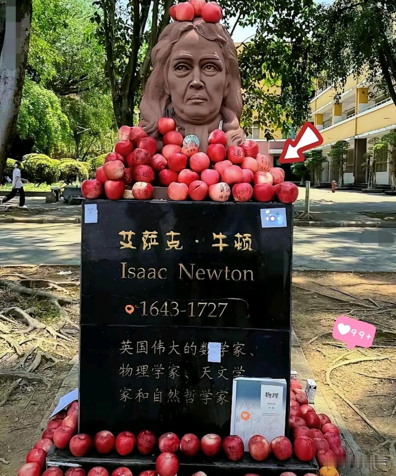 牛顿:我是被苹果砸了一下不是我喜欢吃苹果