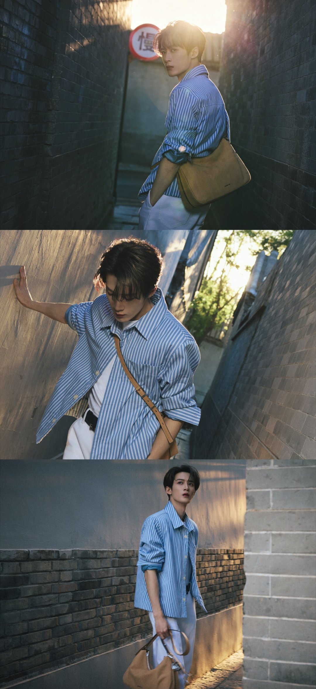 檀健次京城小巷，岁月留痕。檀健次驻足古朴胡同，转身回眸的瞬间，褪去喧嚣，沉静又