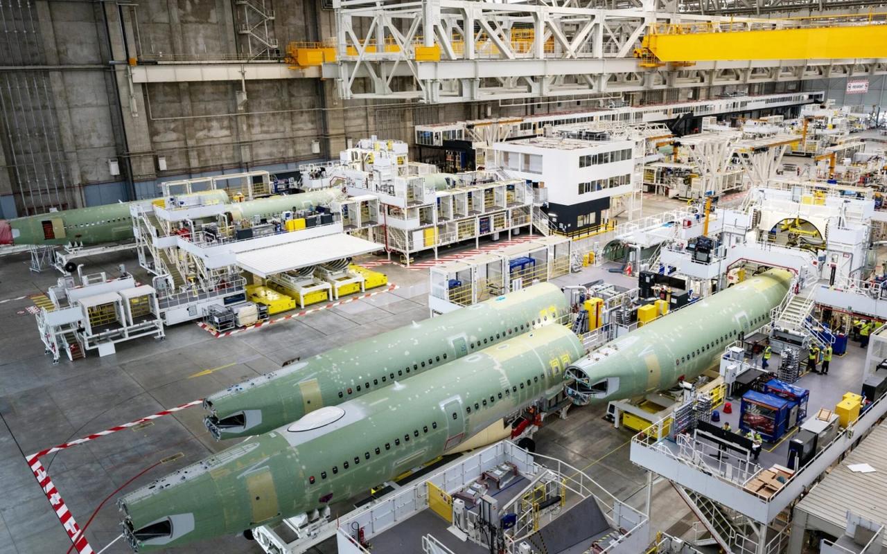 A380老厂改产A320！空客凑齐10条总装线，2027年死磕月产75架20
