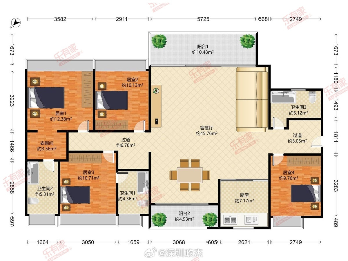 蛇口半山臻境170平1375万成交，单价1375/170=8万，高楼层。小区最高