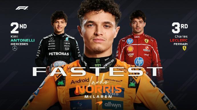 赛车：2025F1拉斯维加斯大奖赛二练成绩二练因红旗提前结束，一些车手没有来得