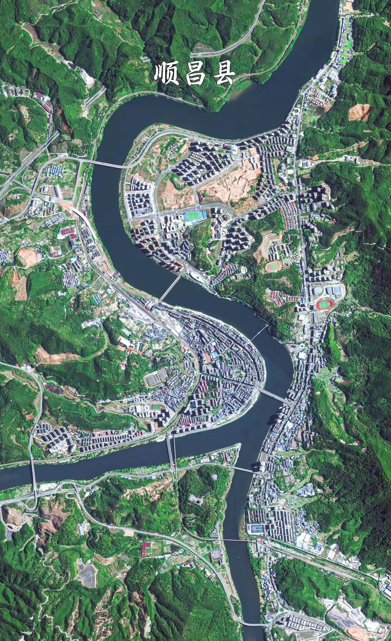 福建省顺昌县高清卫星图
