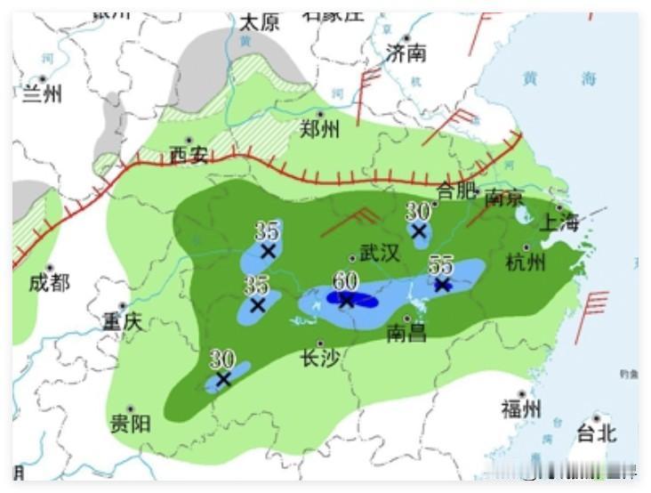 我的个天啊！万万不敢相信，2月15日和16日，长江中下游流域，大范围降雨降温……