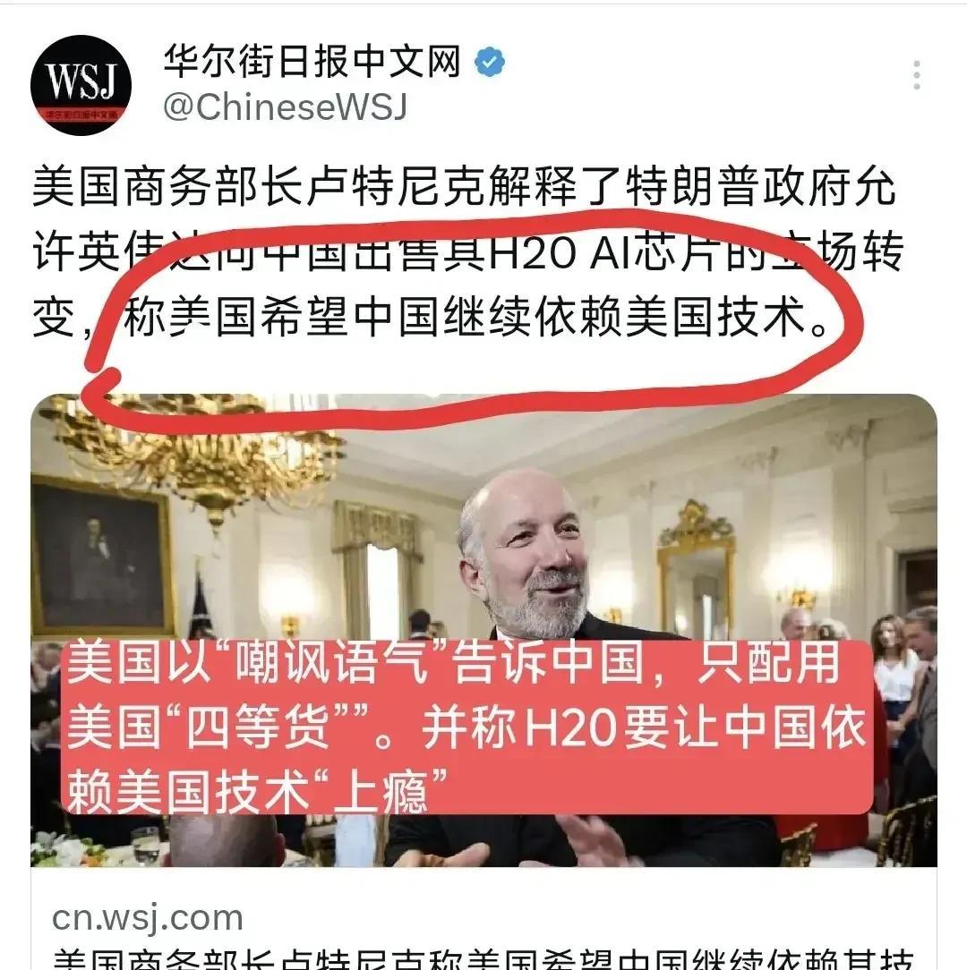 H20芯片，有害无益！美国禁止H20是为了打压中国人工智能，解禁H20也是为了阻