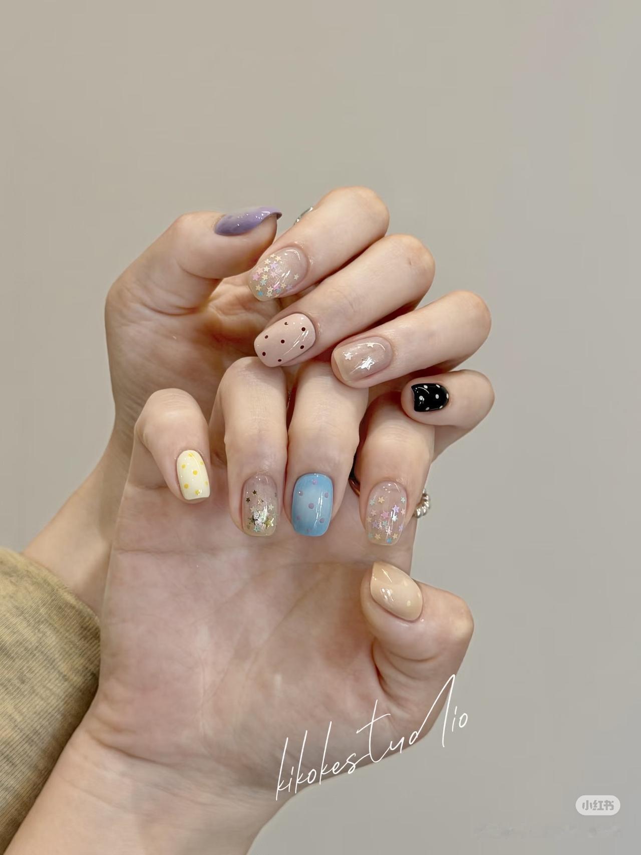 近期最爱的波点美甲💅