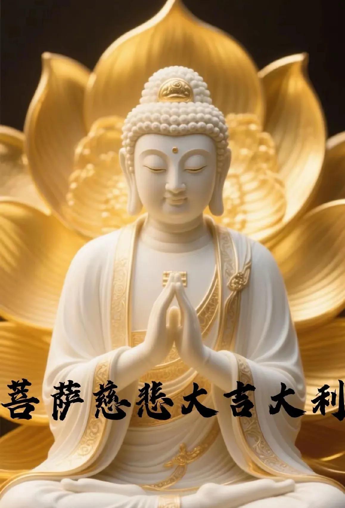 菩萨为你挡灾了，留一句“大吉大利”菩萨，是佛教中的一种神圣的存在，他们具有无边