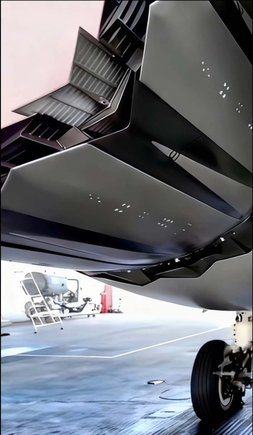 工艺精湛，歼-35发动机收敛片特写！海军舰载版歼-35发动机尾喷口收敛片的近距离