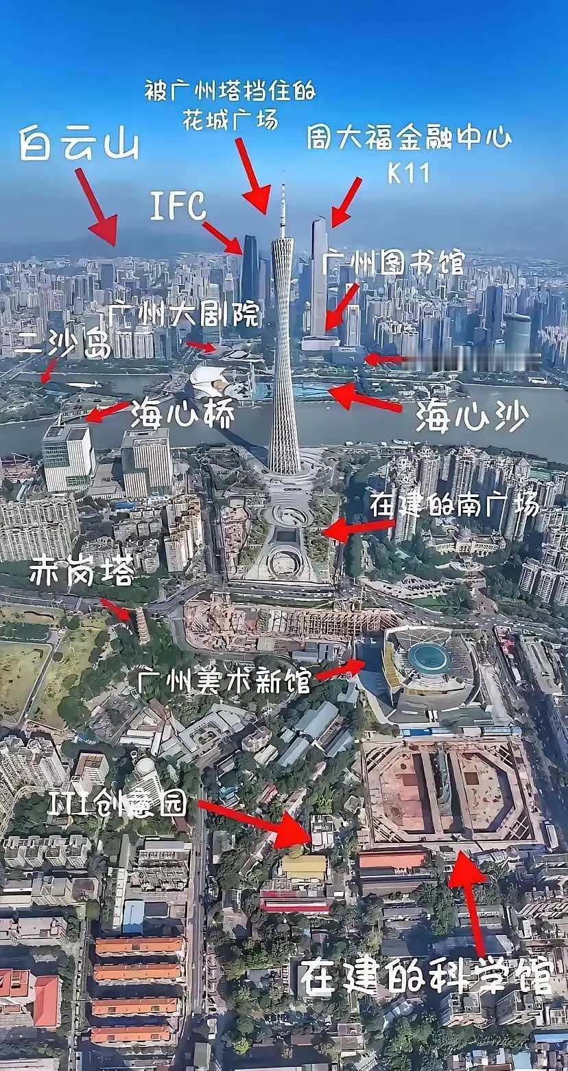 说到亚洲第一省会的超级CBD，那必须得提广州珠江新城。珠江新城的天际线真的太震