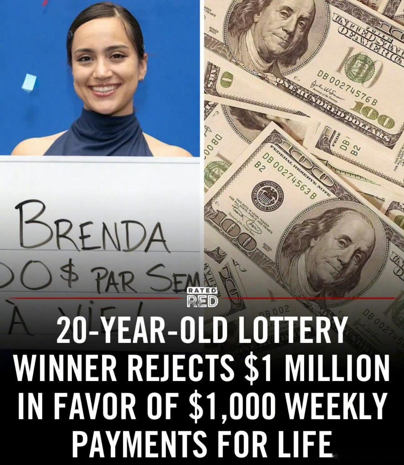 国外女子彩票中奖选择终身分期领奖这个加拿大女子真的是聪明人啊！国外有不少报道，彩