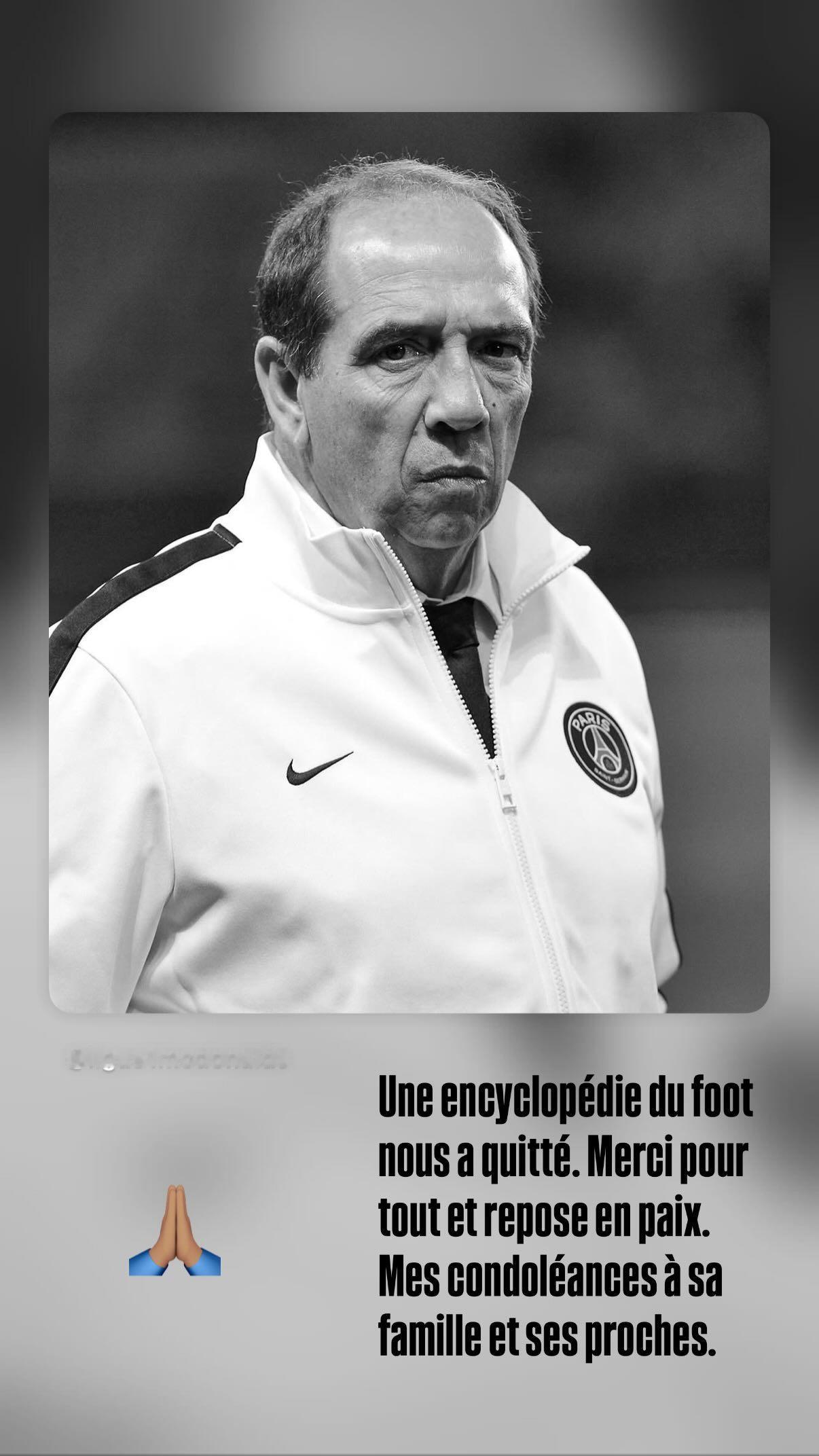 姆巴佩IGSTORY更新：“一本足球百科全书离开了我们。谢谢你所做的一切，