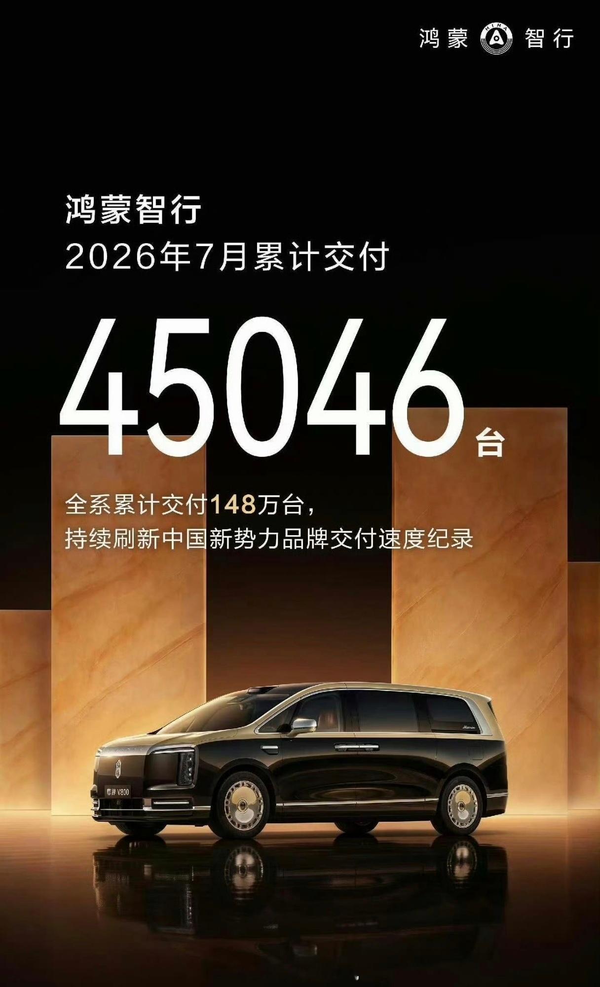 鸿蒙智行全系7月销量45046所以之前传的那么多“订单数据”去哪儿了