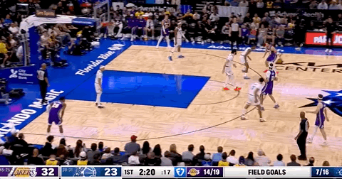 肯纳德投进三分，肯纳德投进三分！！湖人vs魔术