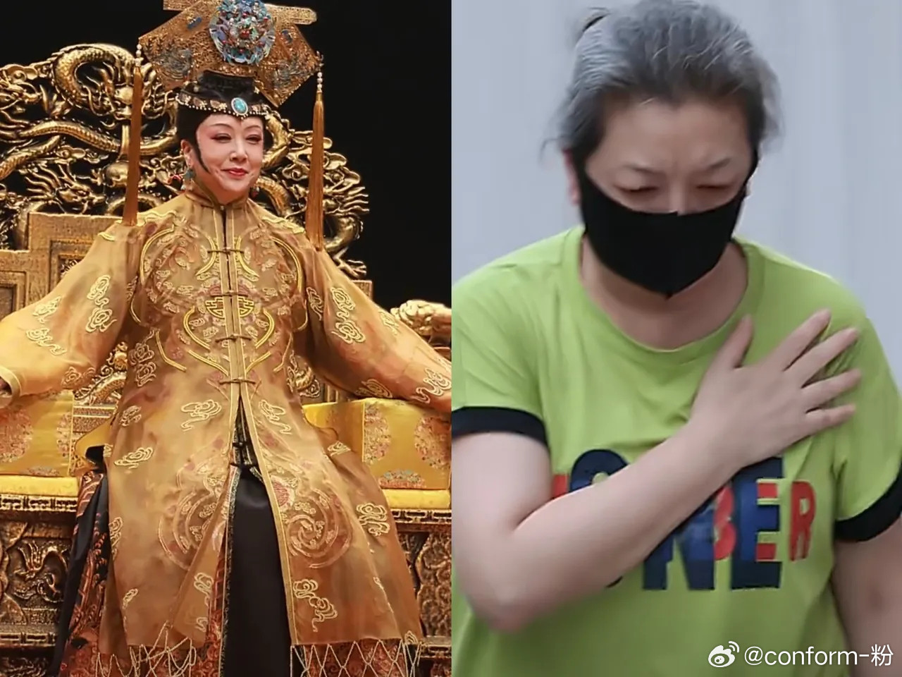 舞台上从容大气的江珊，下台反差让人揪心，不少网友看完路透满心担忧，可让人在意的是
