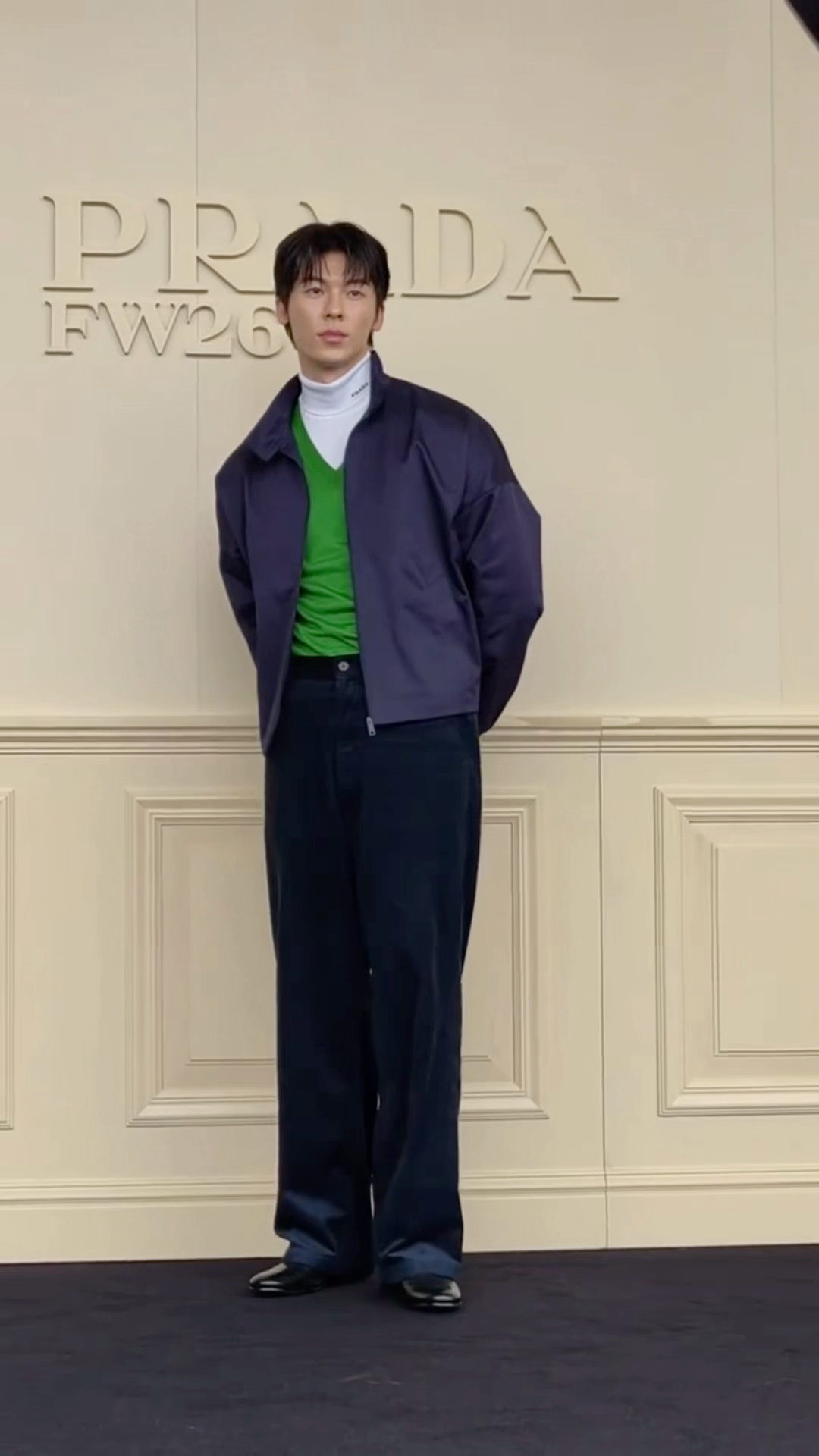 许光汉看秀造型来咯✨Prada米兰男装秀