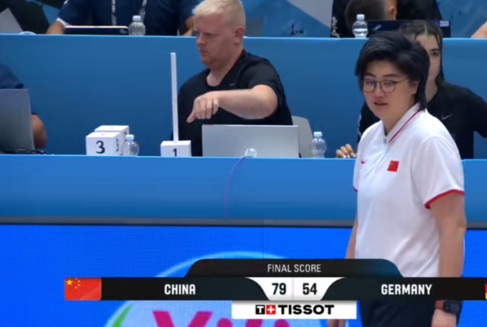 2026U17女篮世界杯B组第二场比赛，中国U17女篮以79-54战胜德国女U1