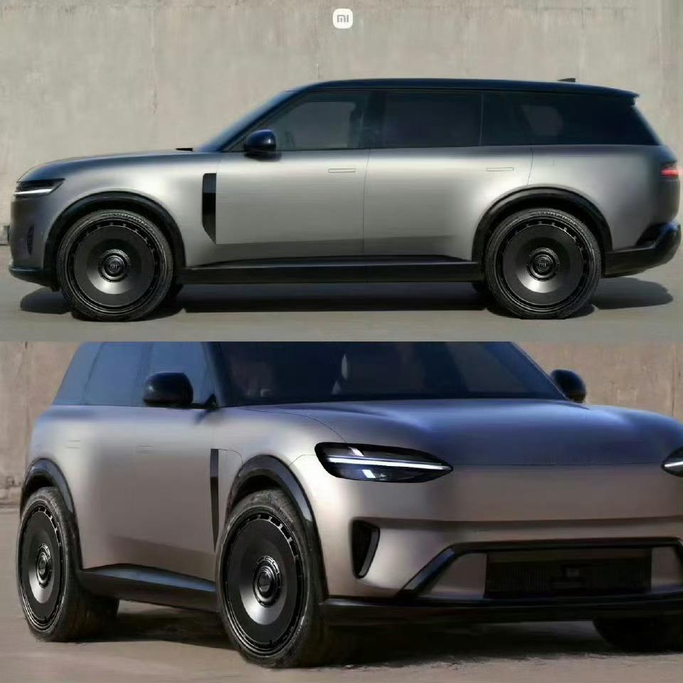 网传的小米YU9渲染图，其实这个也好鉴定，找个豪华MPV对比一下，越像，渲染图越