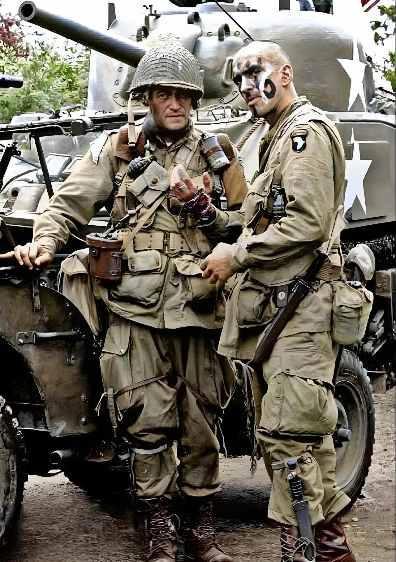 照片中，美军的这身装备哪怕是放在现在也是天花板级别的。1944年6月6日，法国诺