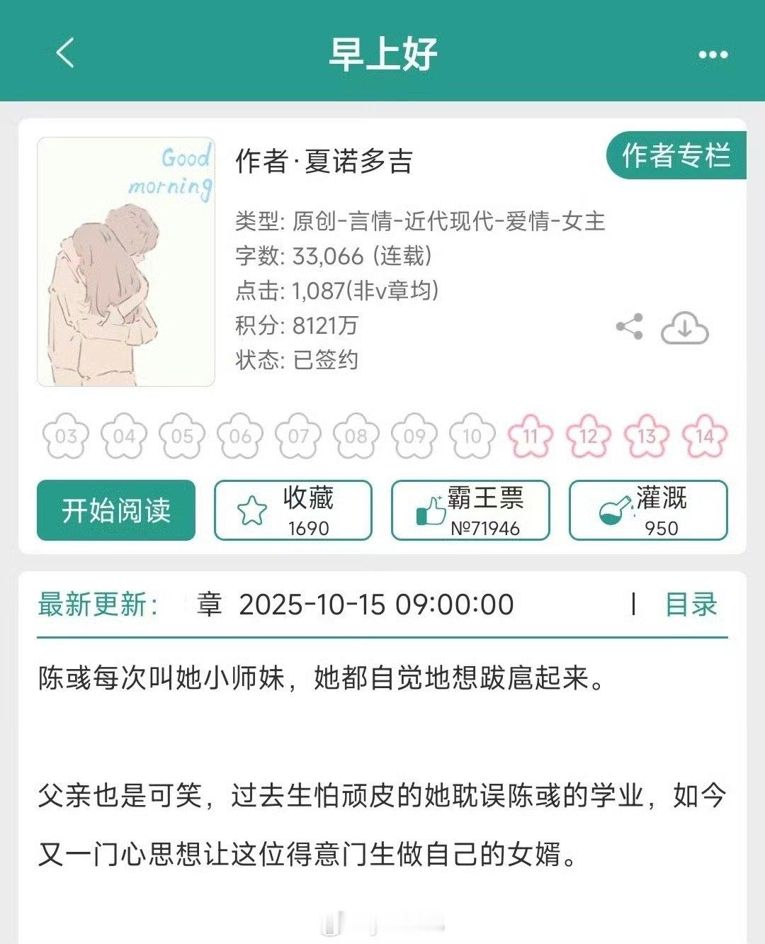 分享一下最近在追的两篇连载文《早上好》夏诺多吉《Like》修屠城更新很稳定​​
