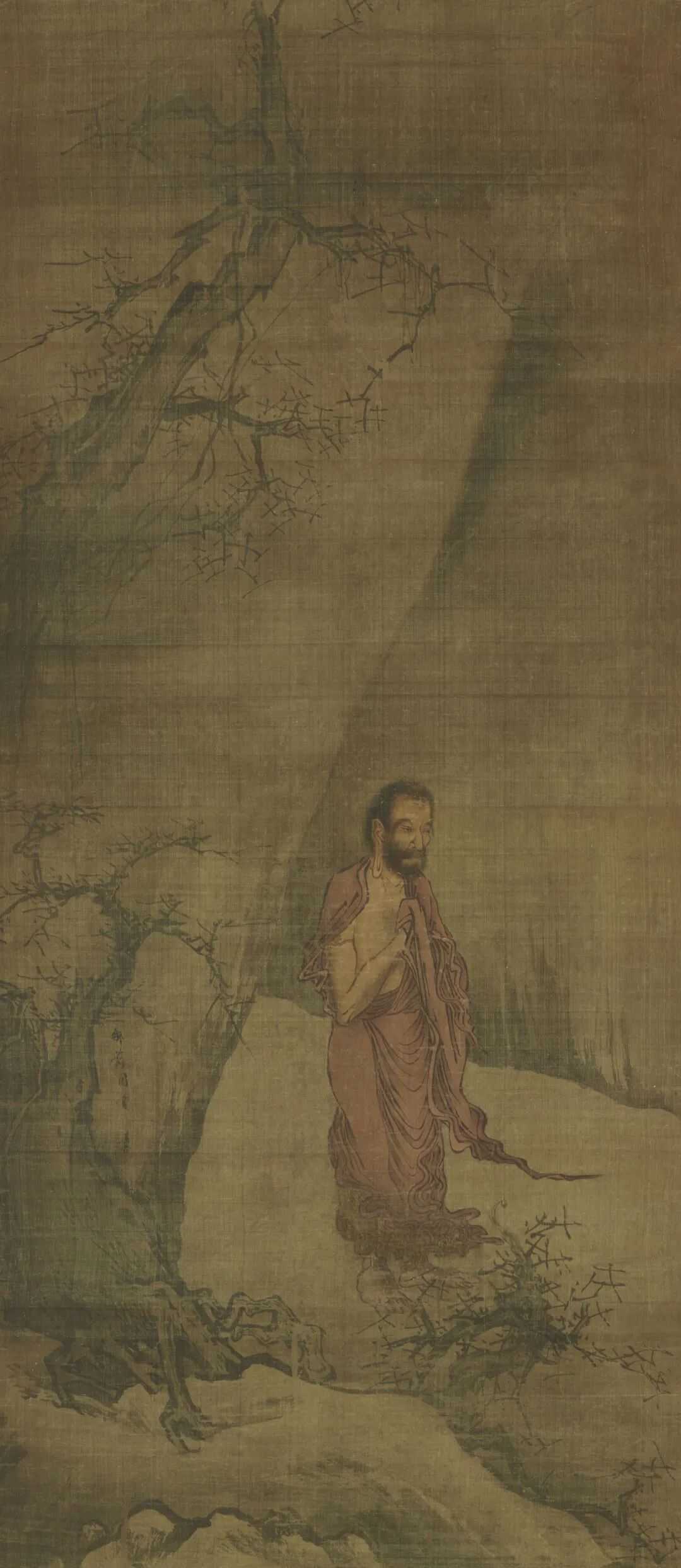梁楷，南宋画院待诏，自号"梁风子"，人称"梁疯子"。他是中国减笔画的开山鼻祖，是