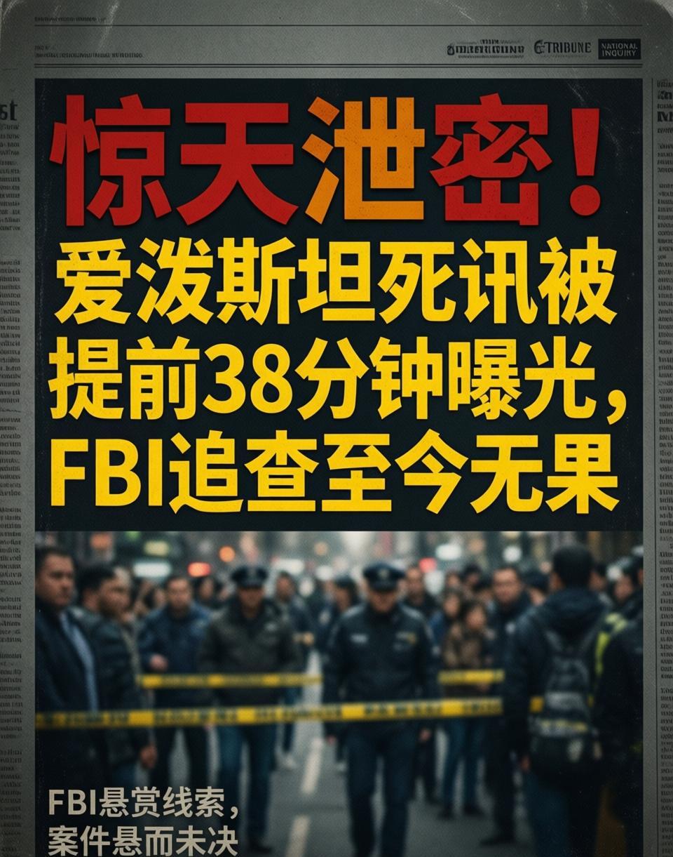 爱泼斯坦死亡时间被提前曝光——38分钟，一个让FBI至今解释不了的时间差这事