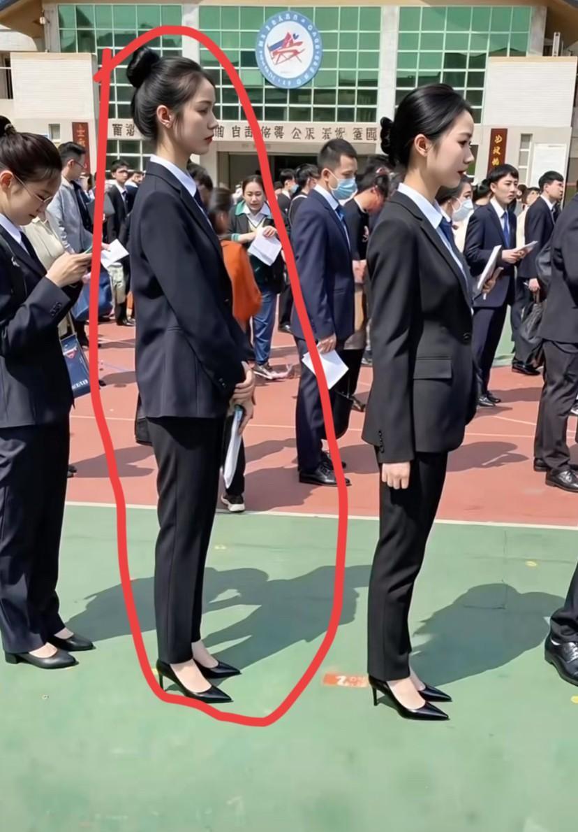 考公现场，我敢说她肯定上岸～