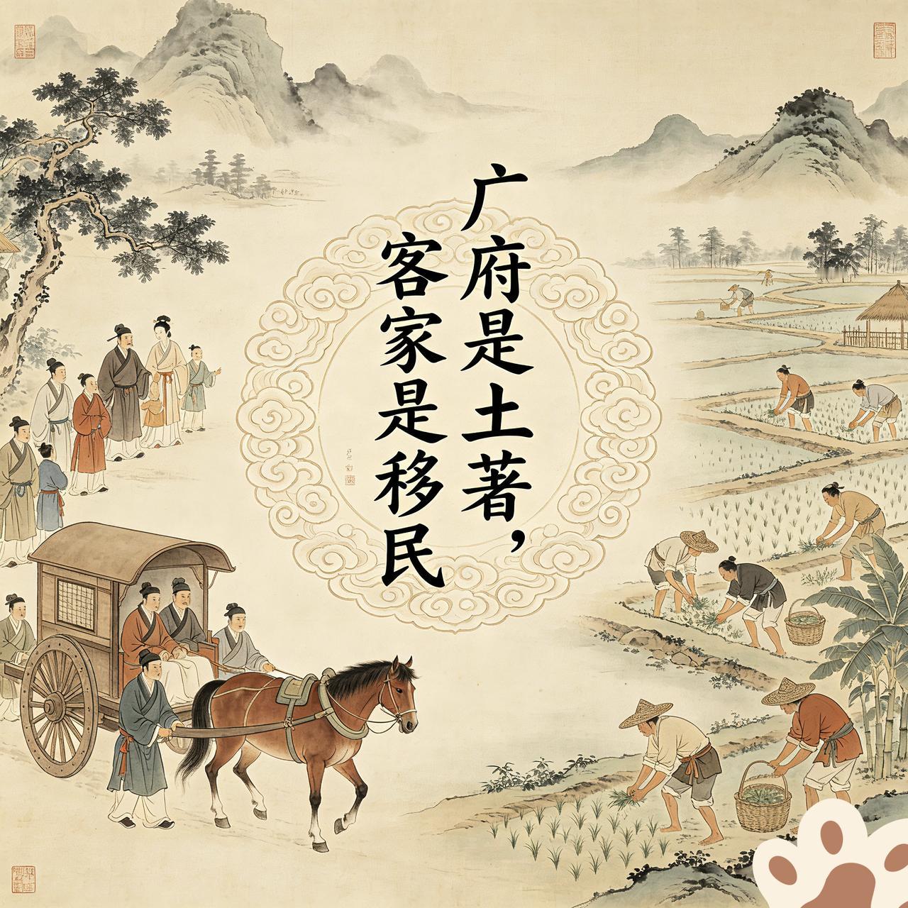 “广府”和“客家”最大的差异，首先是体现在了族源的区别上。“广府”(当地人)，基