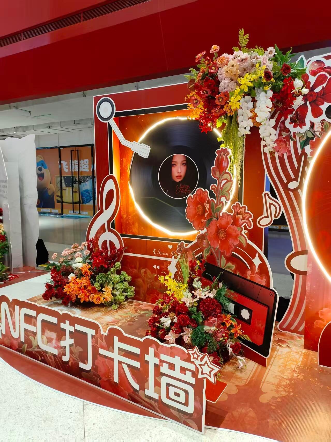 虞书欣生日音乐会粉丝打卡墙，小石榴你确定不和舒心姐姐现场结个婚吗？