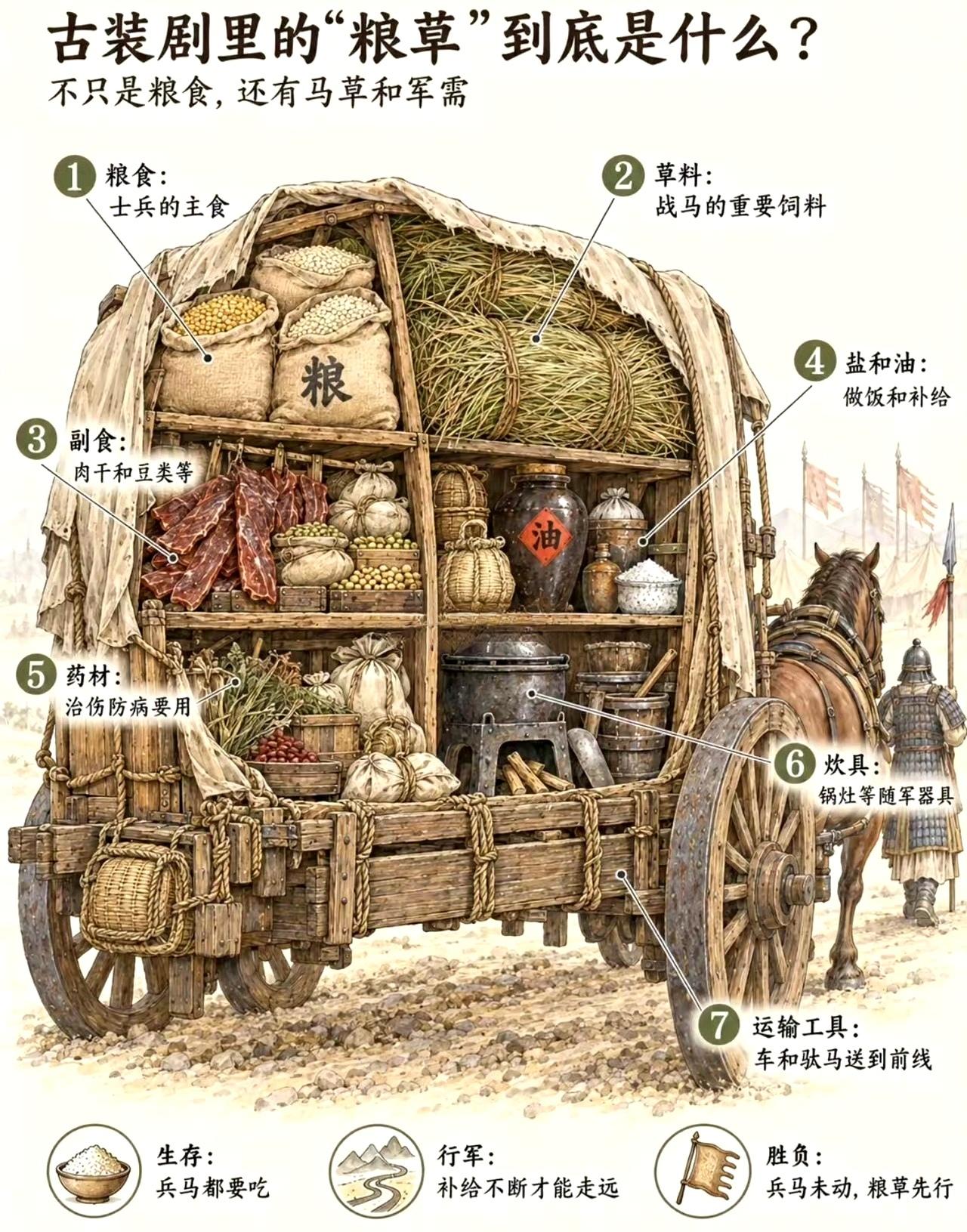 古装剧里的“粮草”到底是什么？