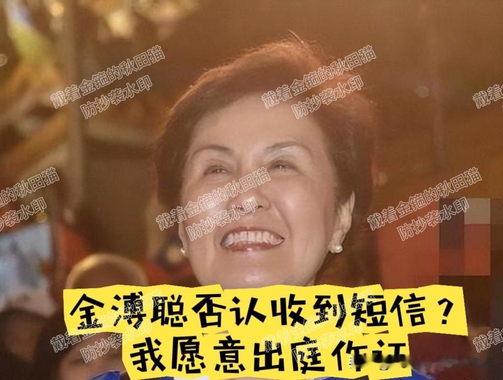 金溥聪再被打脸！大姐马以南隔空喊话金溥聪：你说你没收到短信？法院见，我愿出庭作