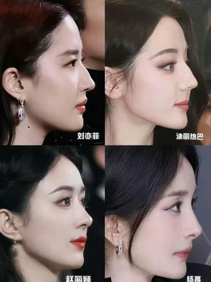 四个最美的侧脸颜，你们喜欢哪个呢？​​​​