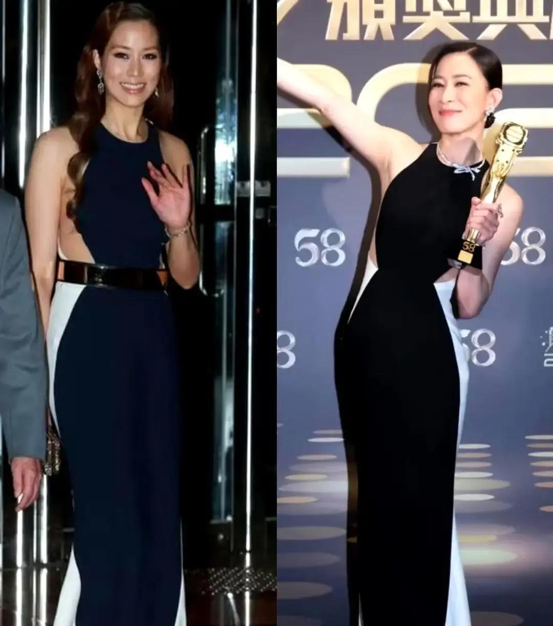 佘诗曼竟把徐子淇17年前的战袍穿上了身！全球仅三件的古董高定，竟在红毯上完成了