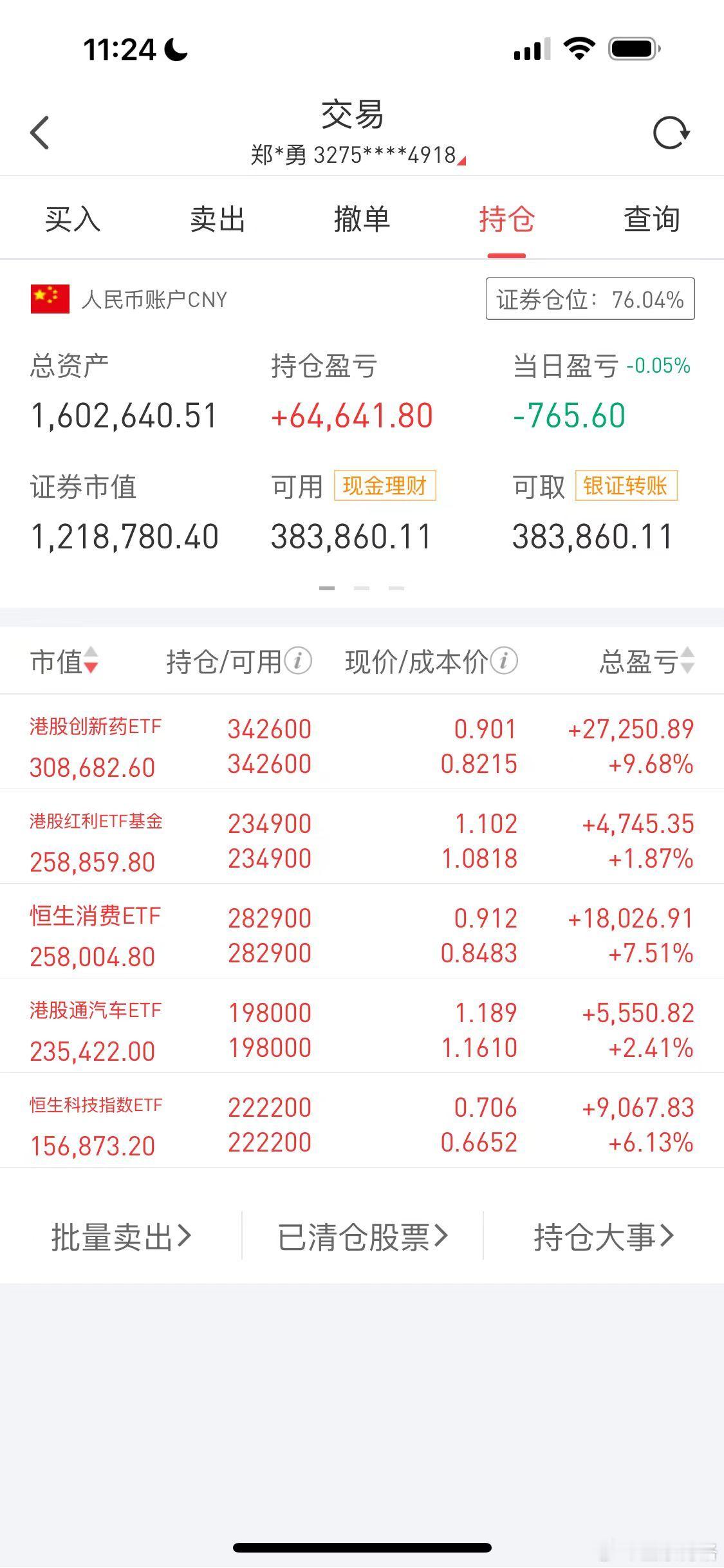 真没想到会这样~昨天市场温度48度多，还没有到50度。我就《降仓位了~》。没想到