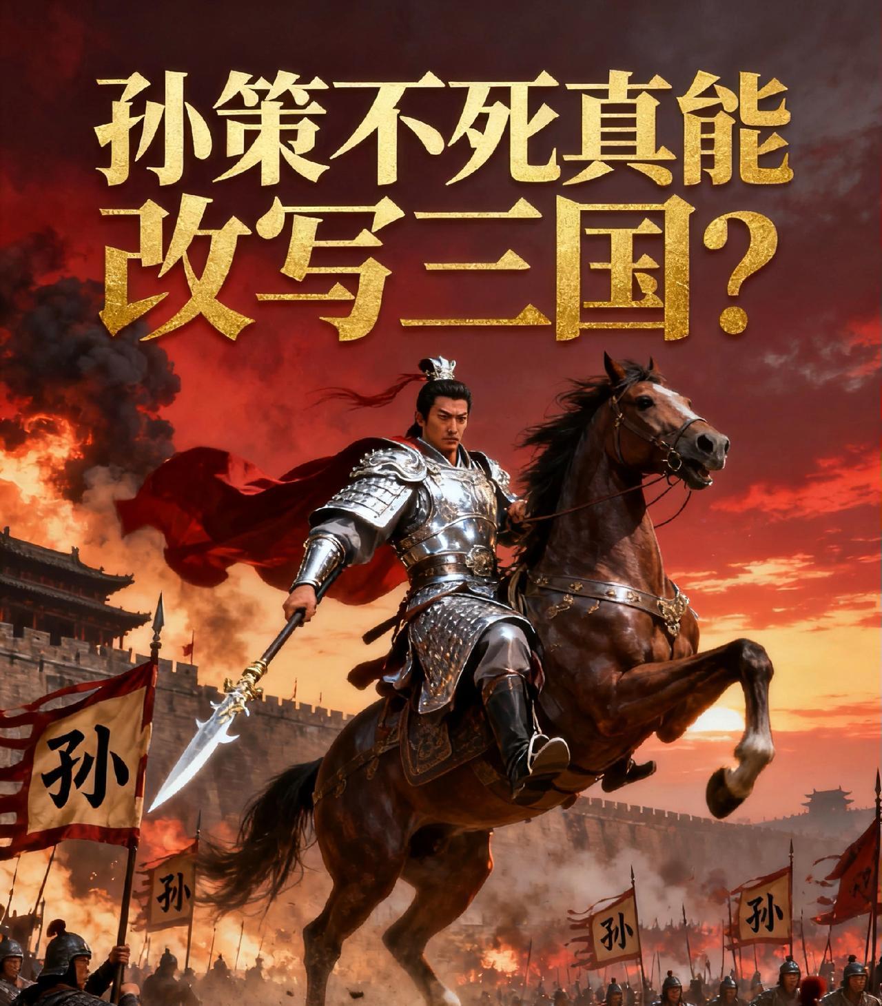 孙策不死真能改写三国？26岁的他，给江东留下了比