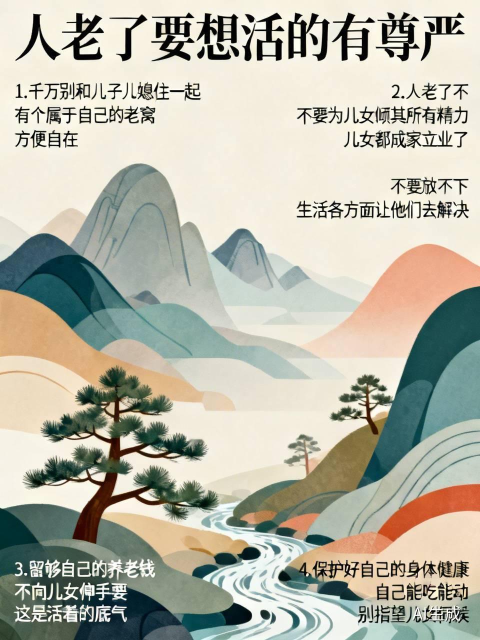 人老了要想活的有尊产做到四点就足够了1.千万别和儿子儿媳住一起有个属于自己