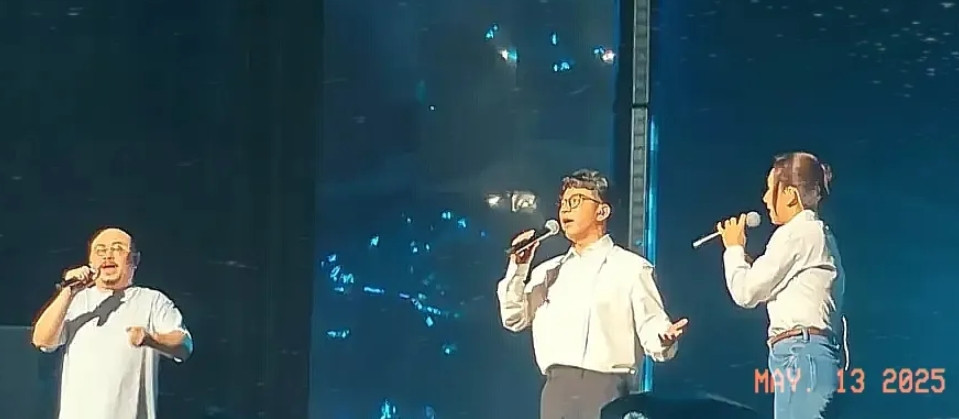 一大惊喜！刀郎海口演唱会上，刀小娟、郝蕾走出伴唱席，站在舞台中央，与刀郎一起演